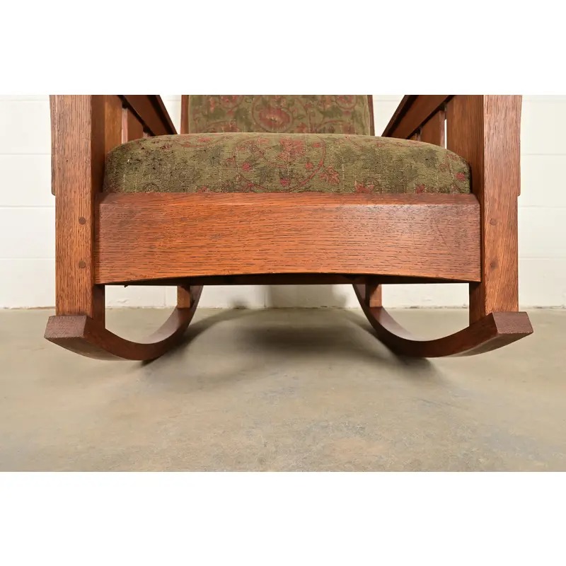 L. & J. G. Stickley Mission Oak Arts & Crafts Rocking Chair - Image 8