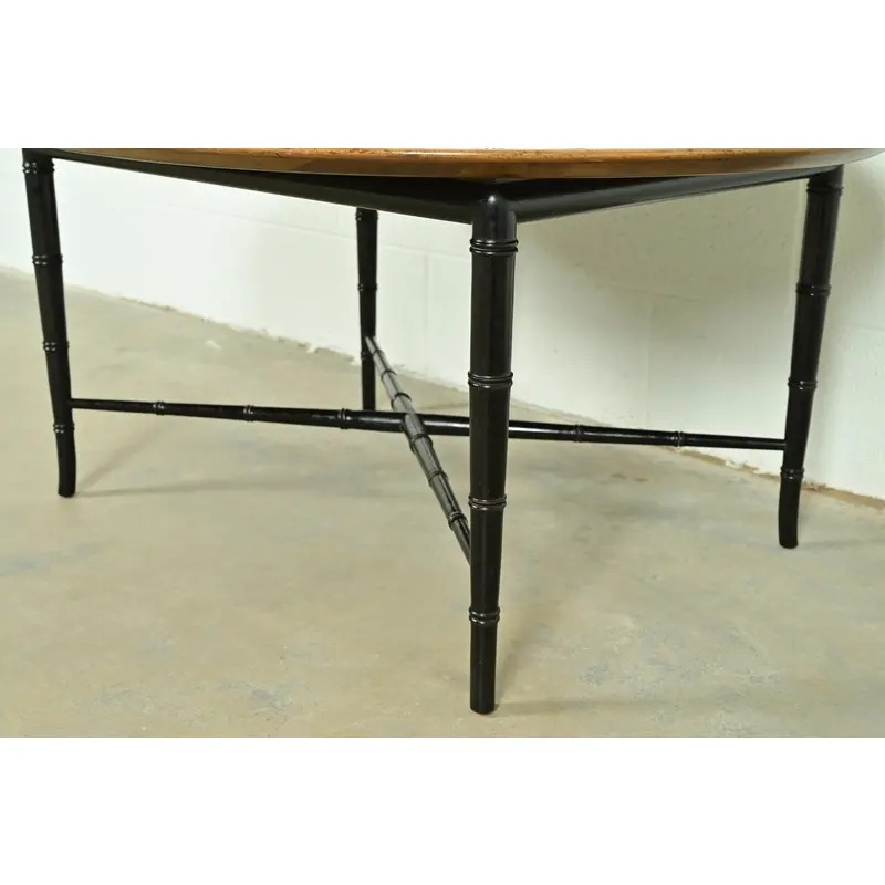Kittinger Hollywood Regency Faux Bamboo Cocktail Table, Circa 1950s - Image 9