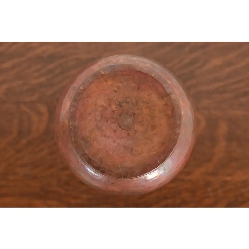 Ramon Ramirez Arts & Crafts Hammered Copper Vase - Image 9