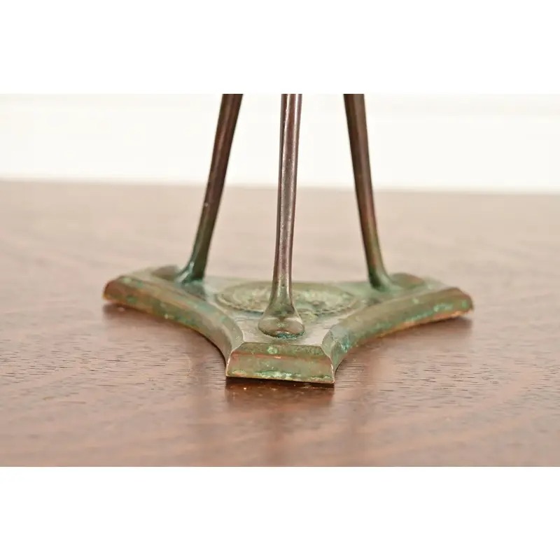 Tiffany Studios New York Bronze Candlestick, Circa 1910 - Image 9
