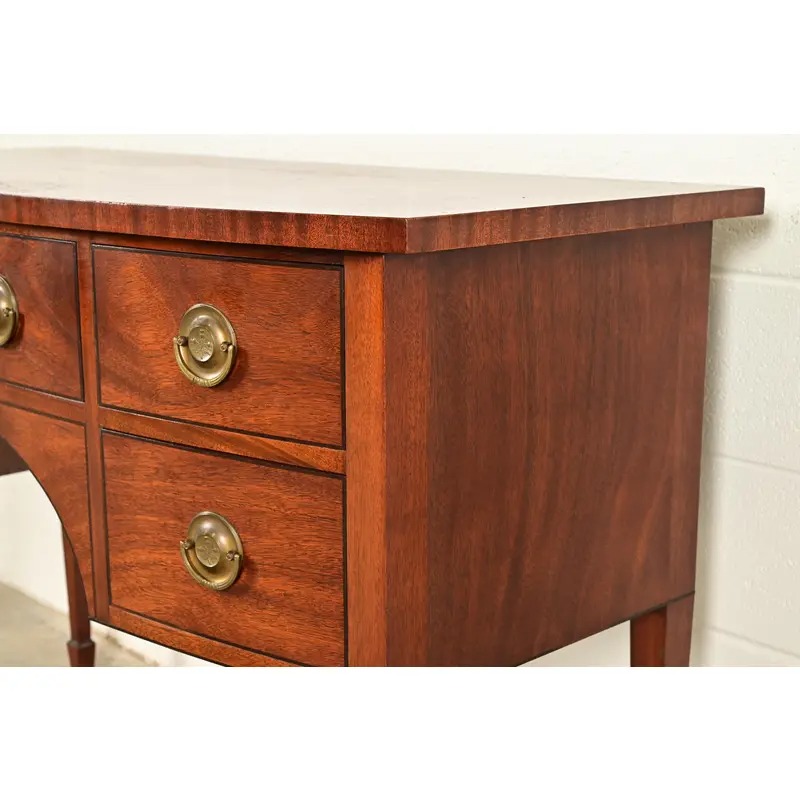 Baker Furniture Style Federal Mahogany Bow Front Sideboard Credenza or Buffet - Image 10