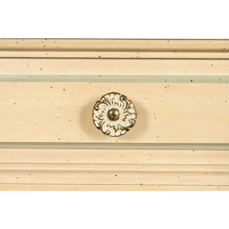 John Widdicomb Style French Regency Louis XVI Cream Lacquered Highboy Dresser, Circa 1960s - Image 10