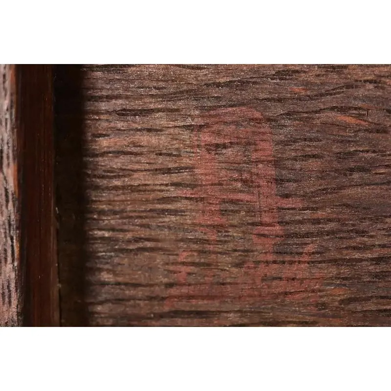 Gustav Stickley Antique Mission Oak Arts & Crafts Ladder Back Rocking Chair, Circa 1910 - Image 11