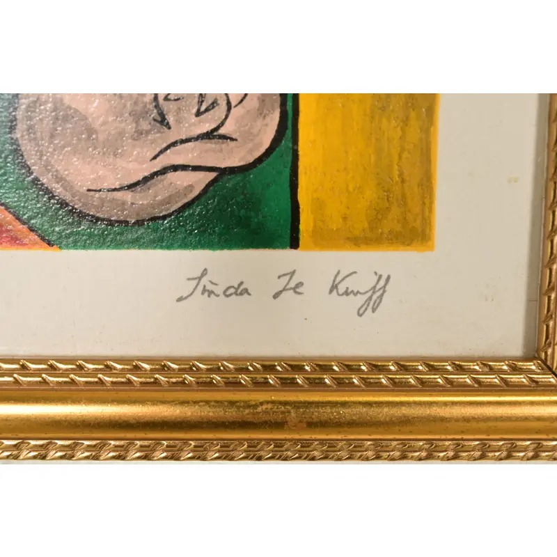Linda Le Kinff Original Signed "Constanca" Framed Serigraph - Image 11