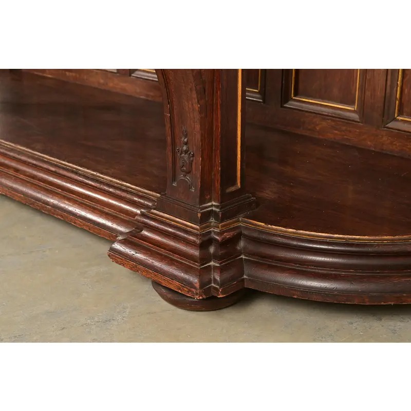 R. J. Horner Renaissance Revival Ornate Carved Oak Sideboard or Bar Cabinet, Circa 1880s - Image 11