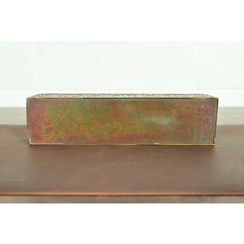 Tiffany Studios New York Zodiac Pattern Bronze Letter Rack - Image 11