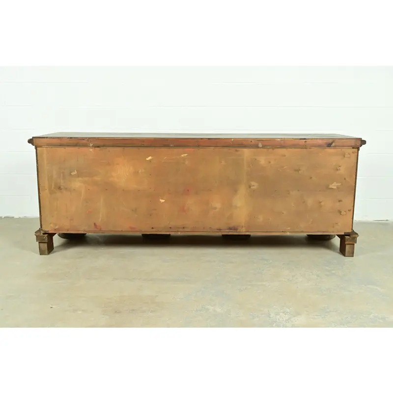Antique Danish Renaissance Revival Carved Oak Sideboard or Bar Cabinet, Circa 1890s - Image 12