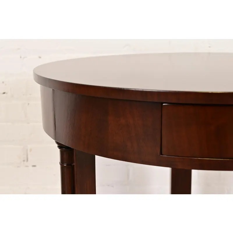 Baker Furniture French Empire Mahogany Gueridon or Tea Table, Newly Refinished - Image 12