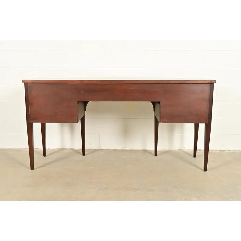Baker Furniture Style Georgian Flame Mahogany Serpentine Front Sideboard Credenza - Image 12