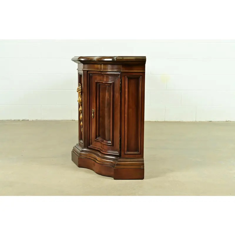 Karges French Regency Louis XVI Burled Walnut Sideboard or Bar Cabinet - Image 11