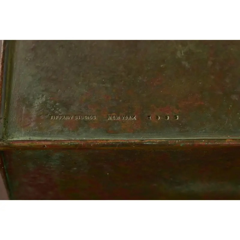 Tiffany Studios New York Zodiac Pattern Bronze Letter Rack - Image 12