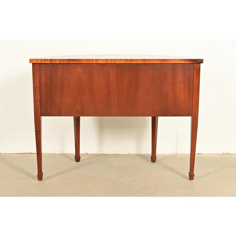 Baker Furniture Federal Inlaid Mahogany Demilune Sideboard Credenza - Image 14