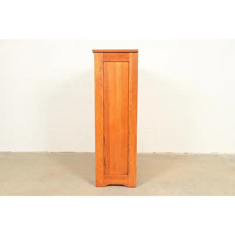 Thomasville Mission Oak Arts & Crafts Highboy Dresser - Image 14