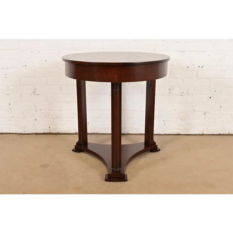 Baker Furniture French Empire Mahogany Gueridon or Tea Table, Newly Refinished - Image 15