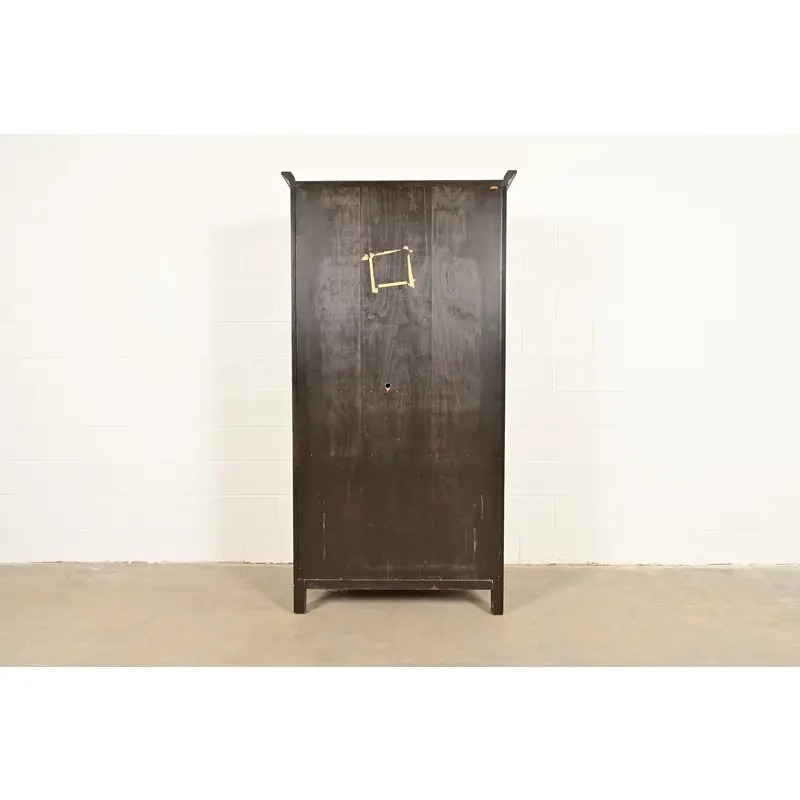 Baker Furniture French Provincial Louis XV Carved Oak Armoire Dresser or Linen Press, Circa 1960s - Image 15