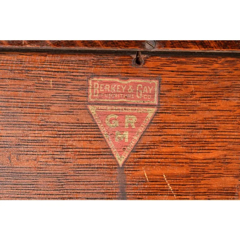 Berkey & Gay Antique Victorian Carved Oak Bookcase or Display Cabinet, Circa 1890s - Image 15