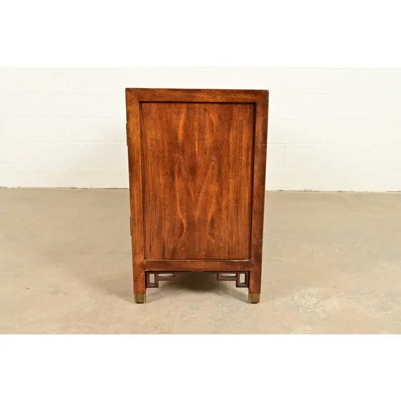 Century Furniture Hollywood Regency Chinoiserie Carved Walnut Sideboard Credenza, Circa 1970s - Image 15