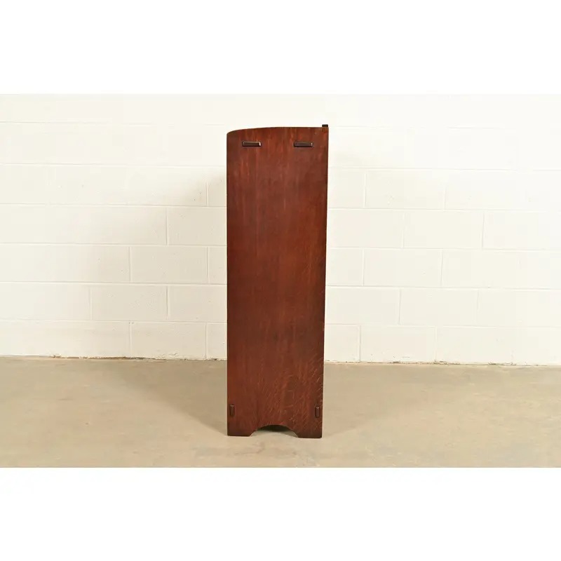 Gustav Stickley Antique Mission Oak Arts & Crafts Drop Front Secretary Desk, Circa 1910 - Image 15