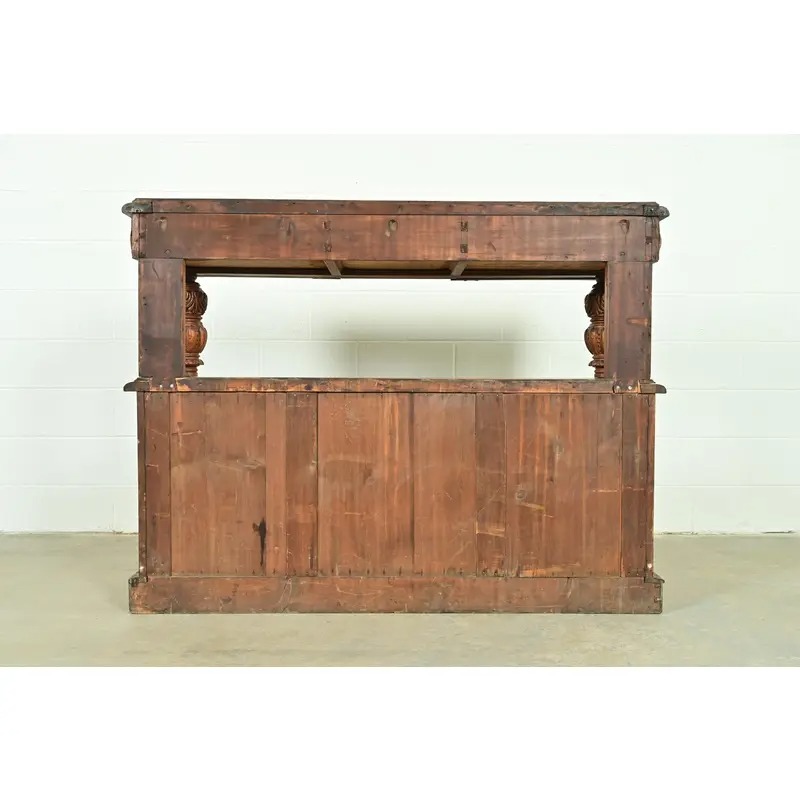 R. J. Horner Style Renaissance Revival Carved Oak Sideboard or Bar Cabinet, Circa 1890s - Image 16