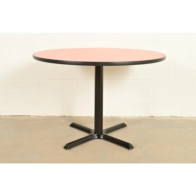 Herman Miller Style Modern Round Pedestal Dining Table or Game Table - Image 2