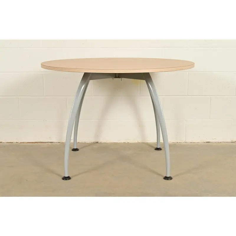 Herman Miller Style Modern Spider Leg Round Dining Table or Game Table - Image 2