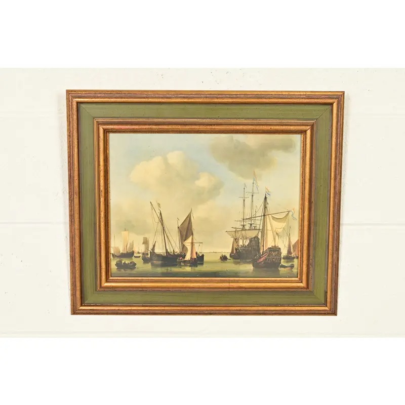 William Van De Velde "Ships in the Roads" Framed Print - Image 2
