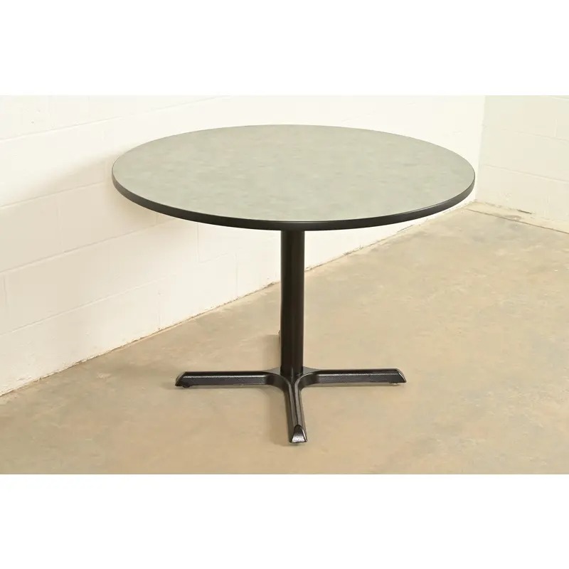 Herman Miller Style Modern Round Pedestal Dining Table or Game Table - Image 3