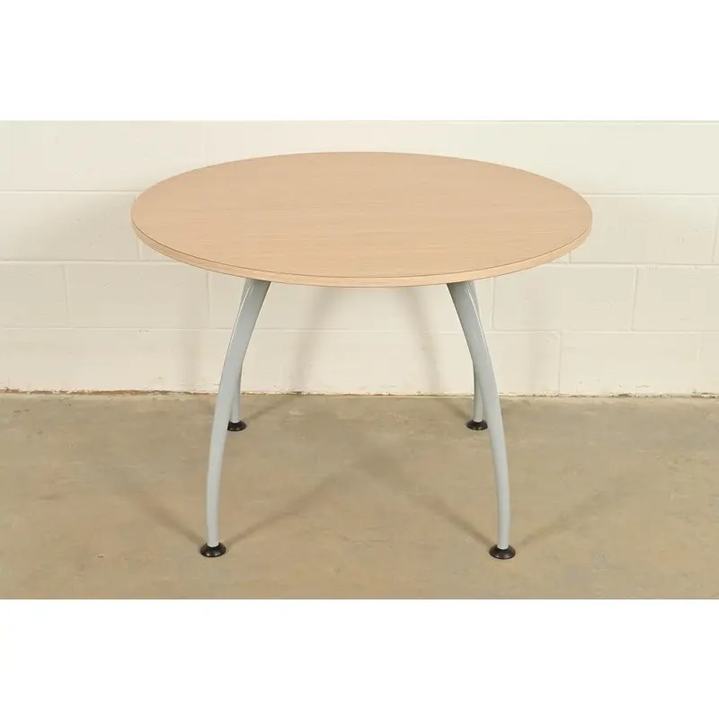 Herman Miller Style Modern Spider Leg Round Dining Table or Game Table - Image 3