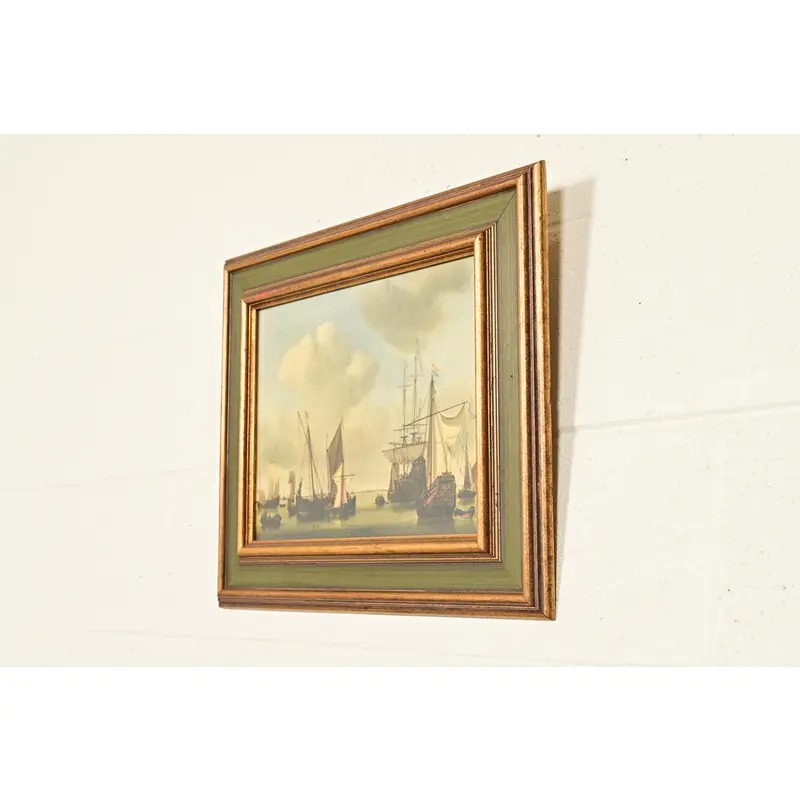 William Van De Velde "Ships in the Roads" Framed Print - Image 3