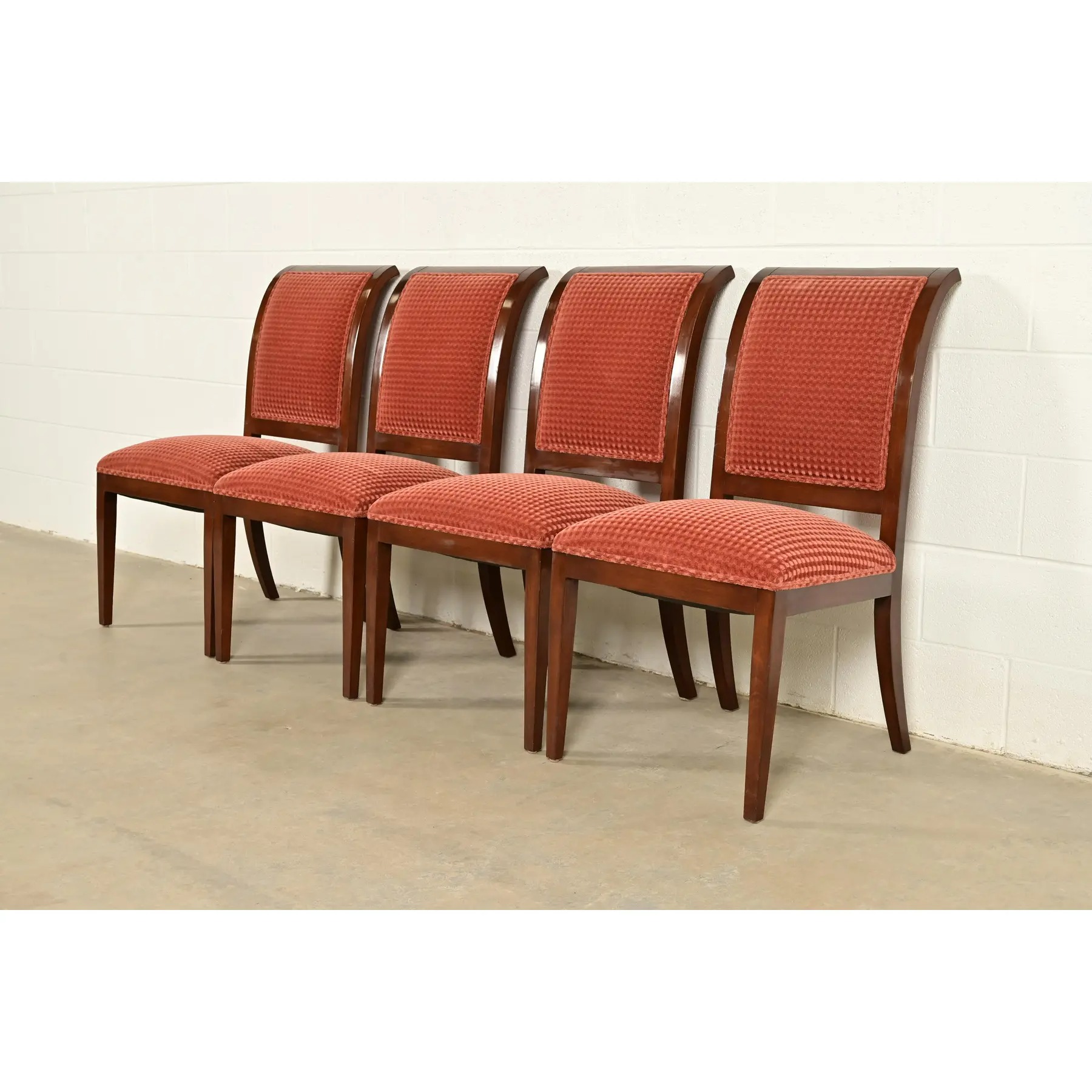 Smith & Watson Regency Carved Mahogany Dining Chairs, Set of Four - Image 3