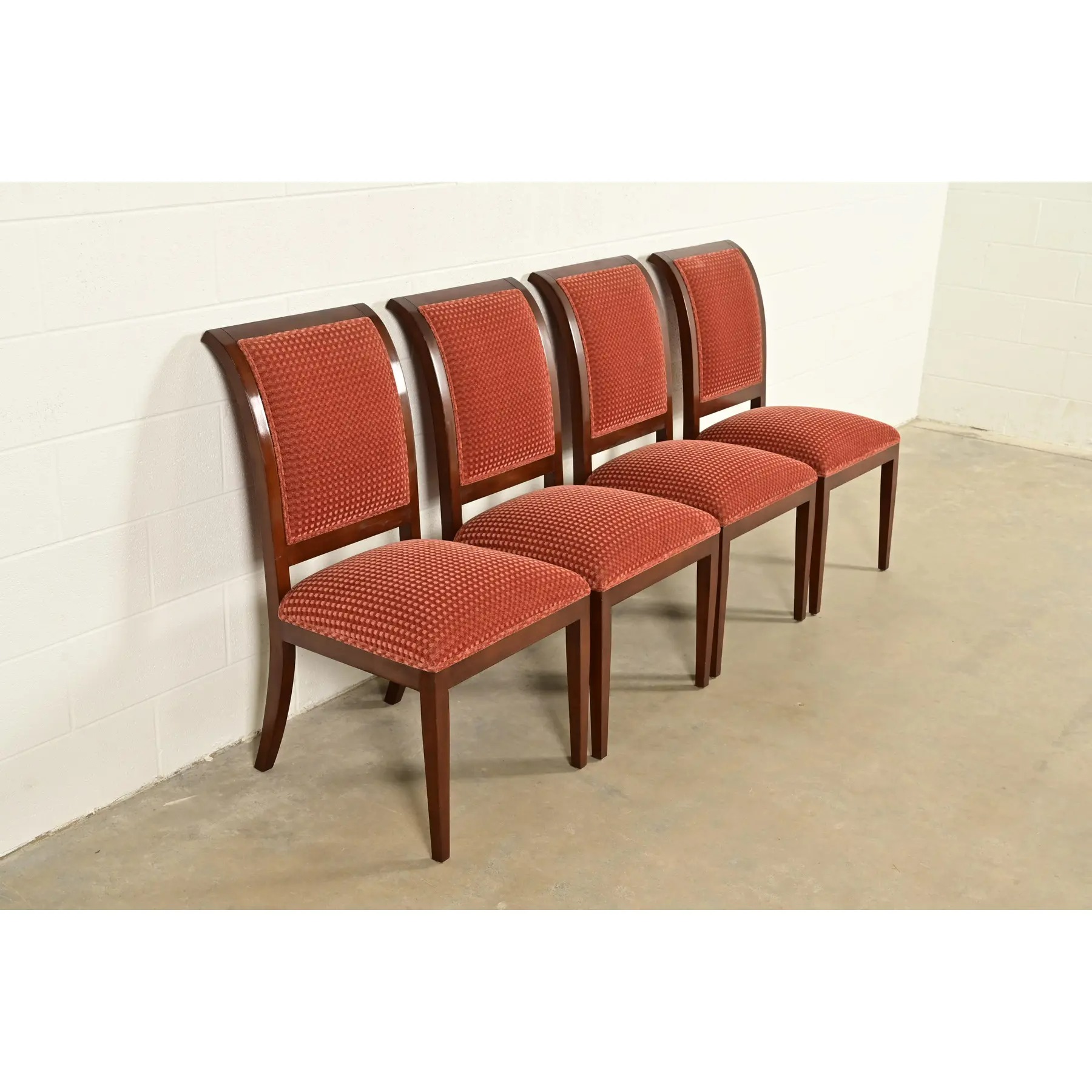 Smith & Watson Regency Carved Mahogany Dining Chairs, Set of Four - Image 4