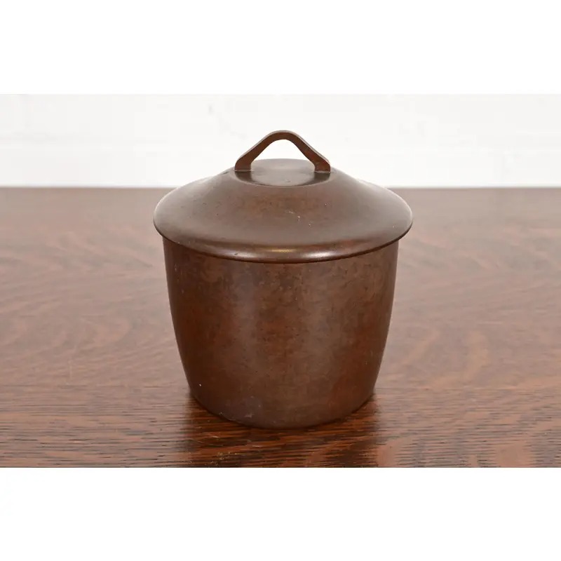Heintz Arts & Crafts Sterling Silver on Bronze Humidor - Image 4