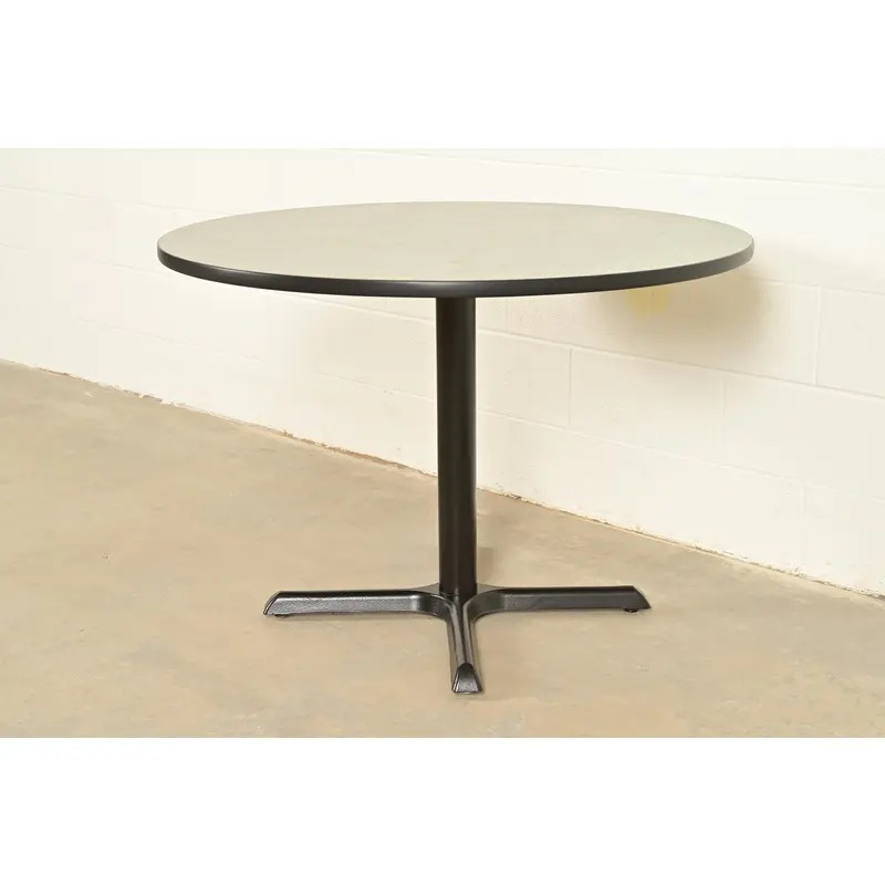 Herman Miller Style Modern Round Pedestal Dining Table or Game Table - Image 4