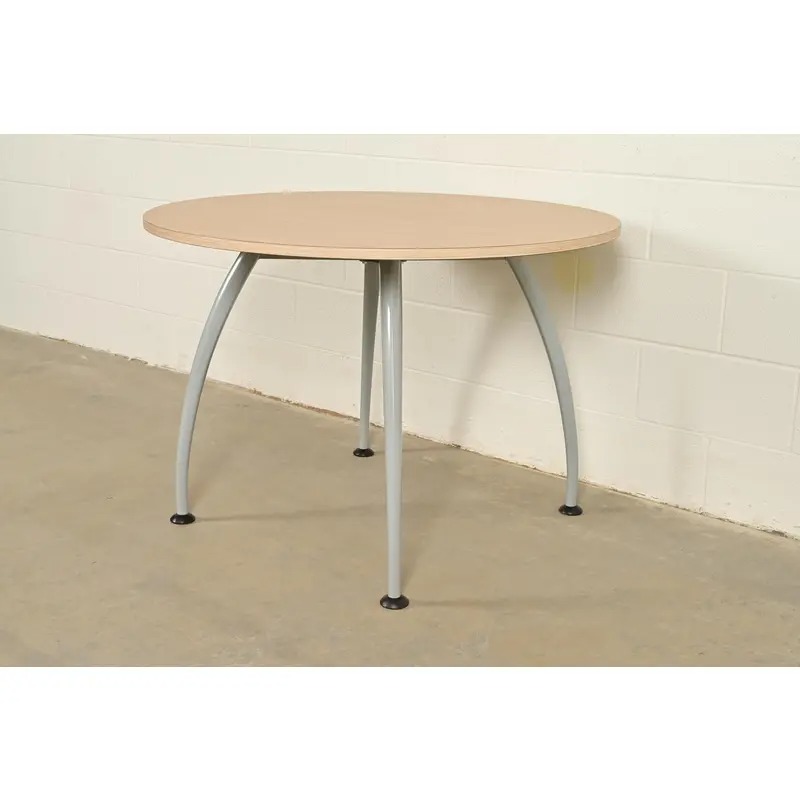 Herman Miller Style Modern Spider Leg Round Dining Table or Game Table - Image 4