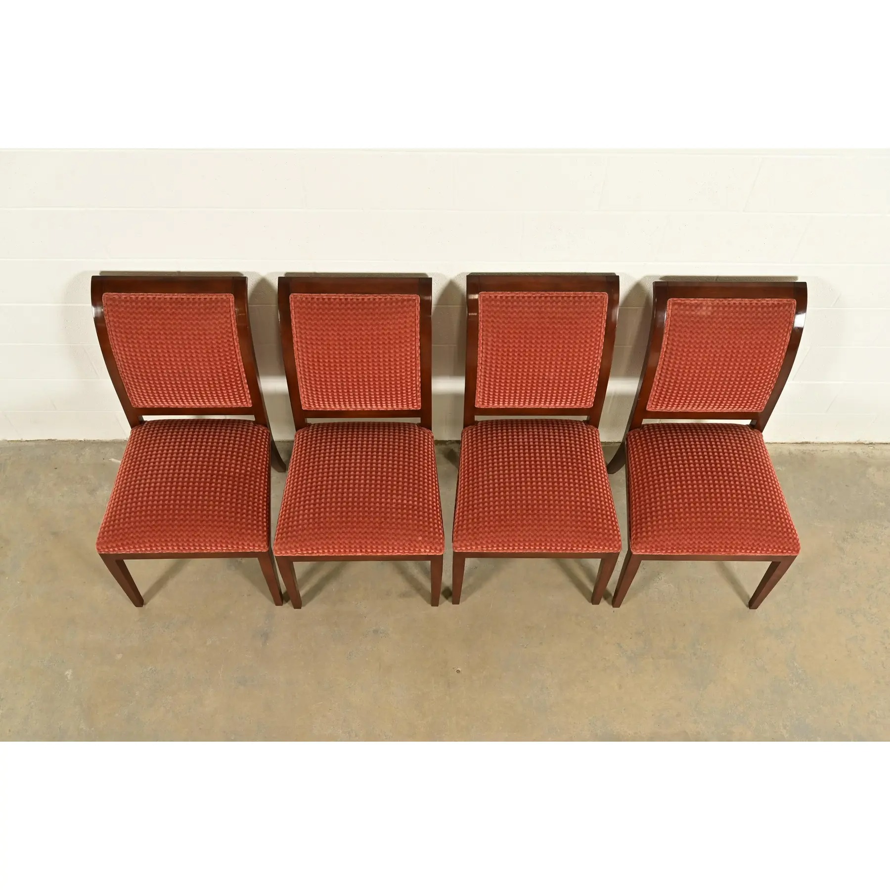 Smith & Watson Regency Carved Mahogany Dining Chairs, Set of Four - Image 5