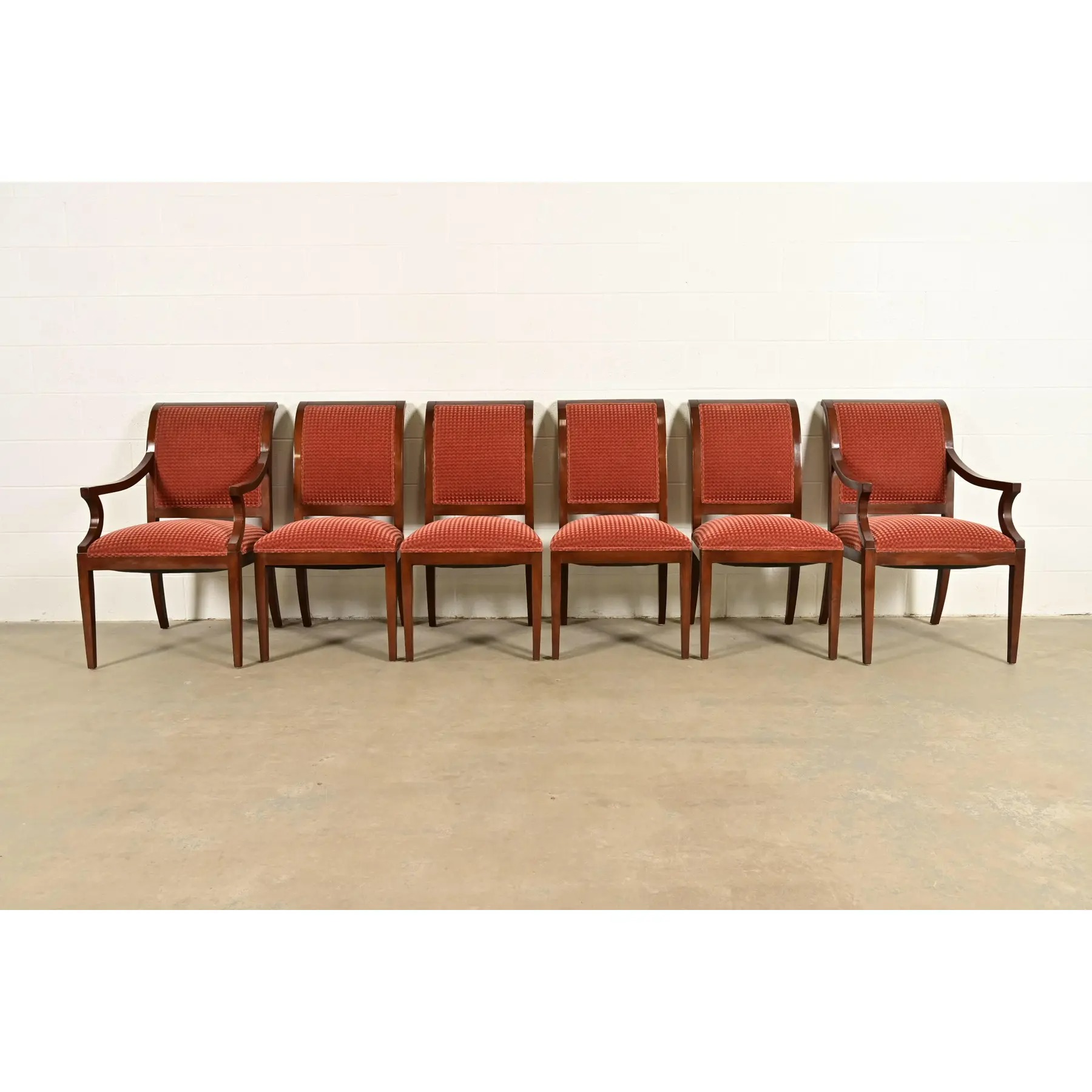 Smith & Watson Regency Carved Mahogany Dining Chairs, Set of Six - Image 3