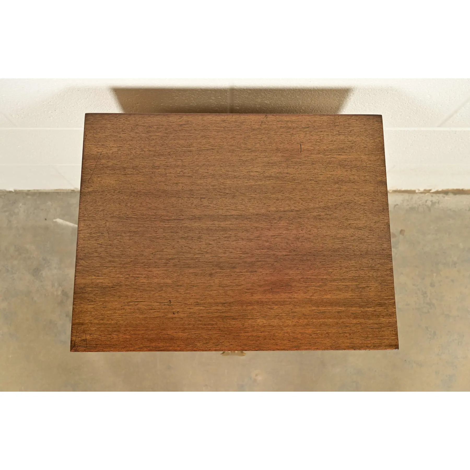T. H. Robsjohn-Gibbings for Widdicomb Mid-Century Modern Hollywood Regency Mahogany Nightstand, 1950s - Image 9