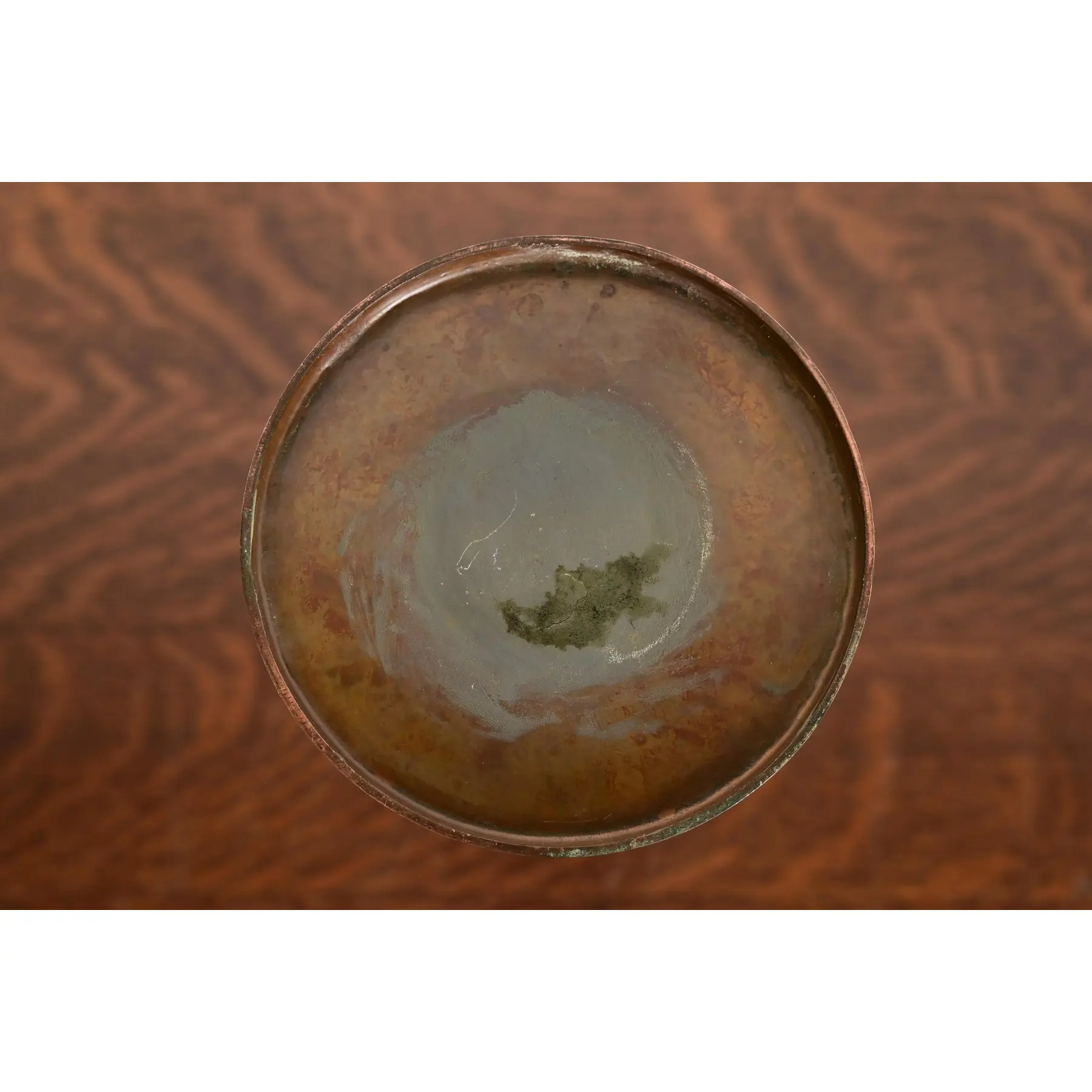 Heintz Style Arts & Crafts Sterling Silver on Bronze Vase - Image 10