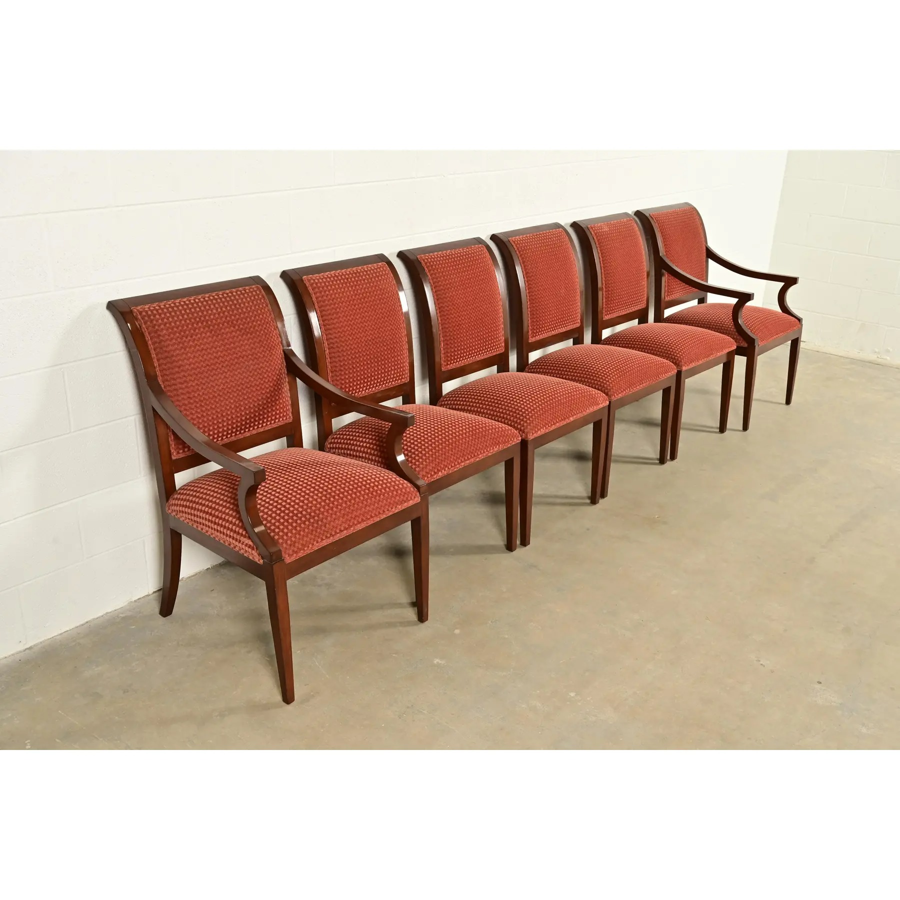 Smith & Watson Regency Carved Mahogany Dining Chairs, Set of Six - Image 2