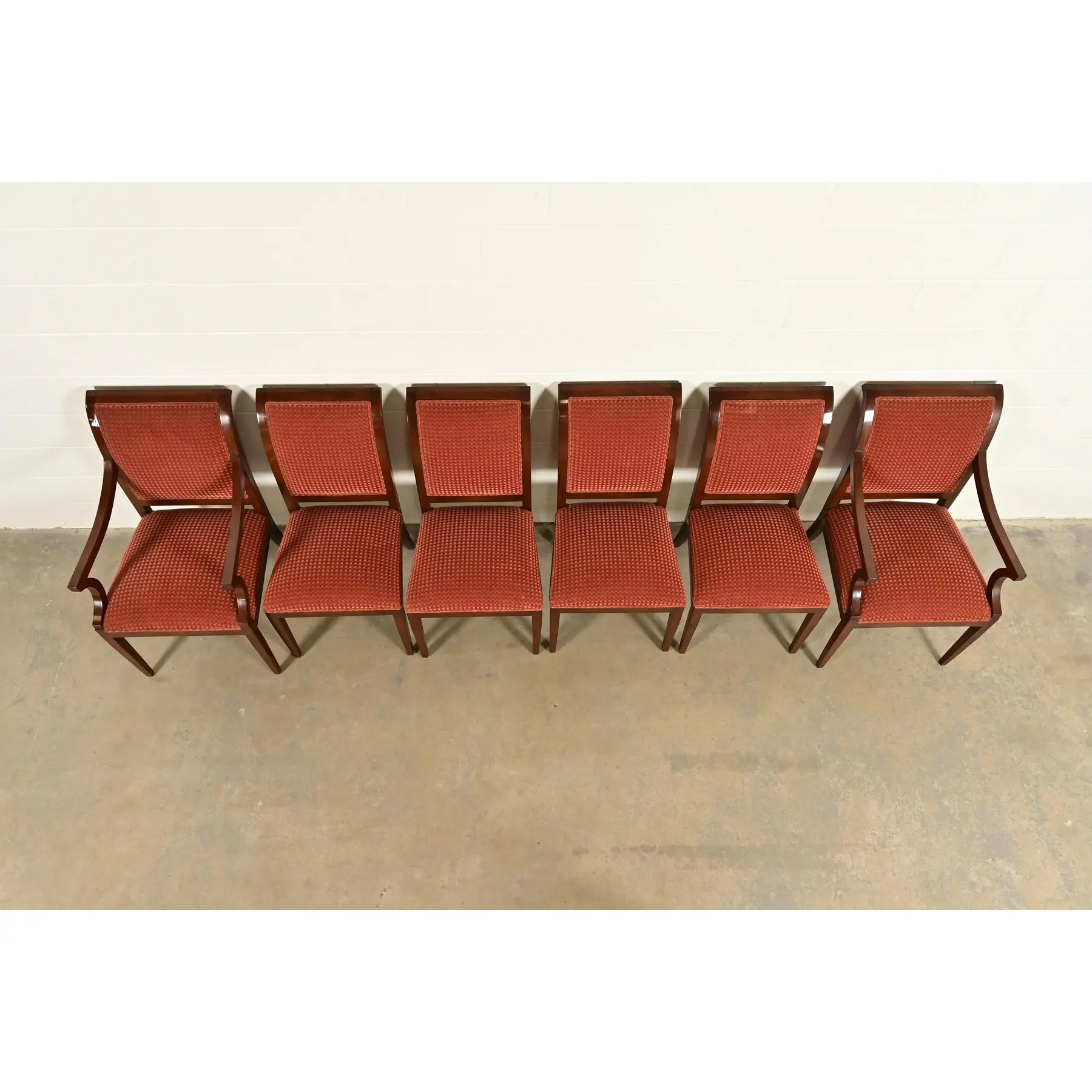 Smith & Watson Regency Carved Mahogany Dining Chairs, Set of Six - Image 5