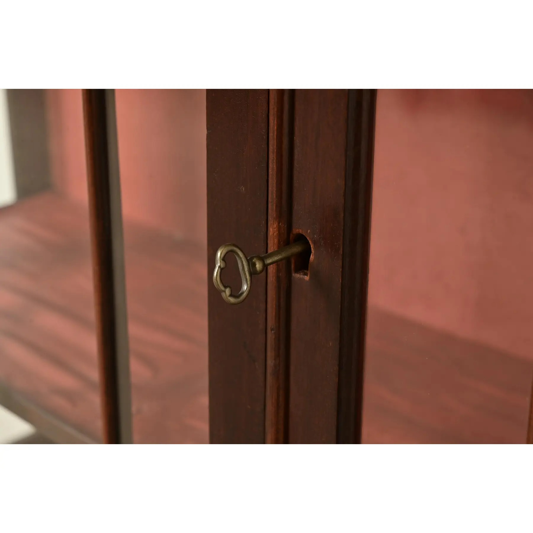 Berkey & Gay Style Antique Chippendale Carved Mahogany Bookcase Cabinet, Circa 1900 - Image 6