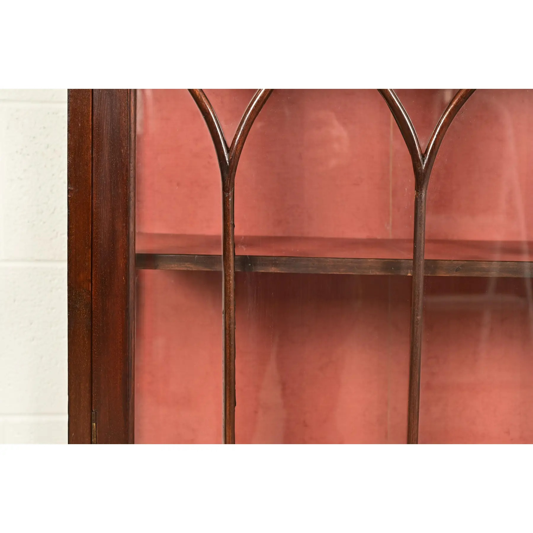 Berkey & Gay Style Antique Chippendale Carved Mahogany Bookcase Cabinet, Circa 1900 - Image 8