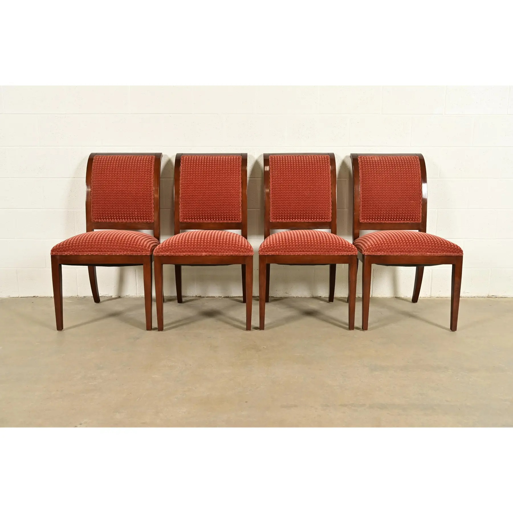 Smith & Watson Regency Carved Mahogany Dining Chairs, Set of Four