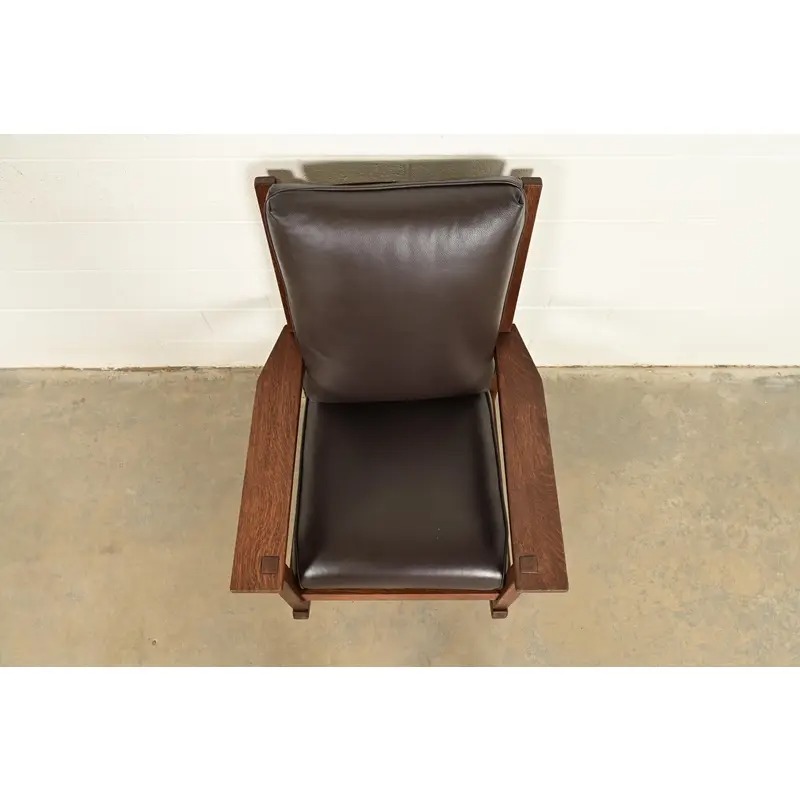 Gustav Stickley Antique Mission Oak Arts & Crafts Rocking Chair, Circa 1910 - Image 5