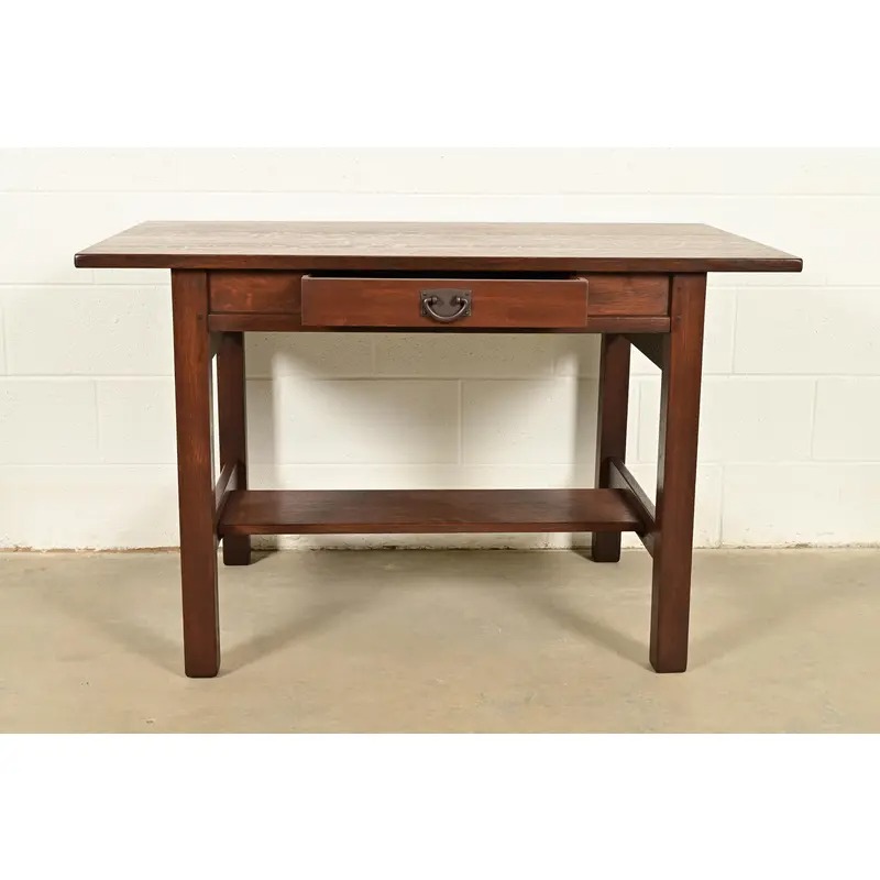 Gustav Stickley Antique Mission Oak Arts & Crafts Writing Desk, Newly Refinished - Image 5
