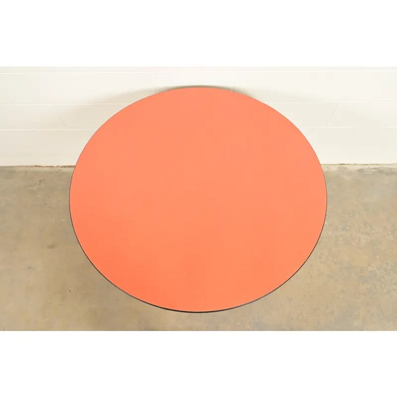Herman Miller Style Modern Round Pedestal Dining Table or Game Table - Image 5