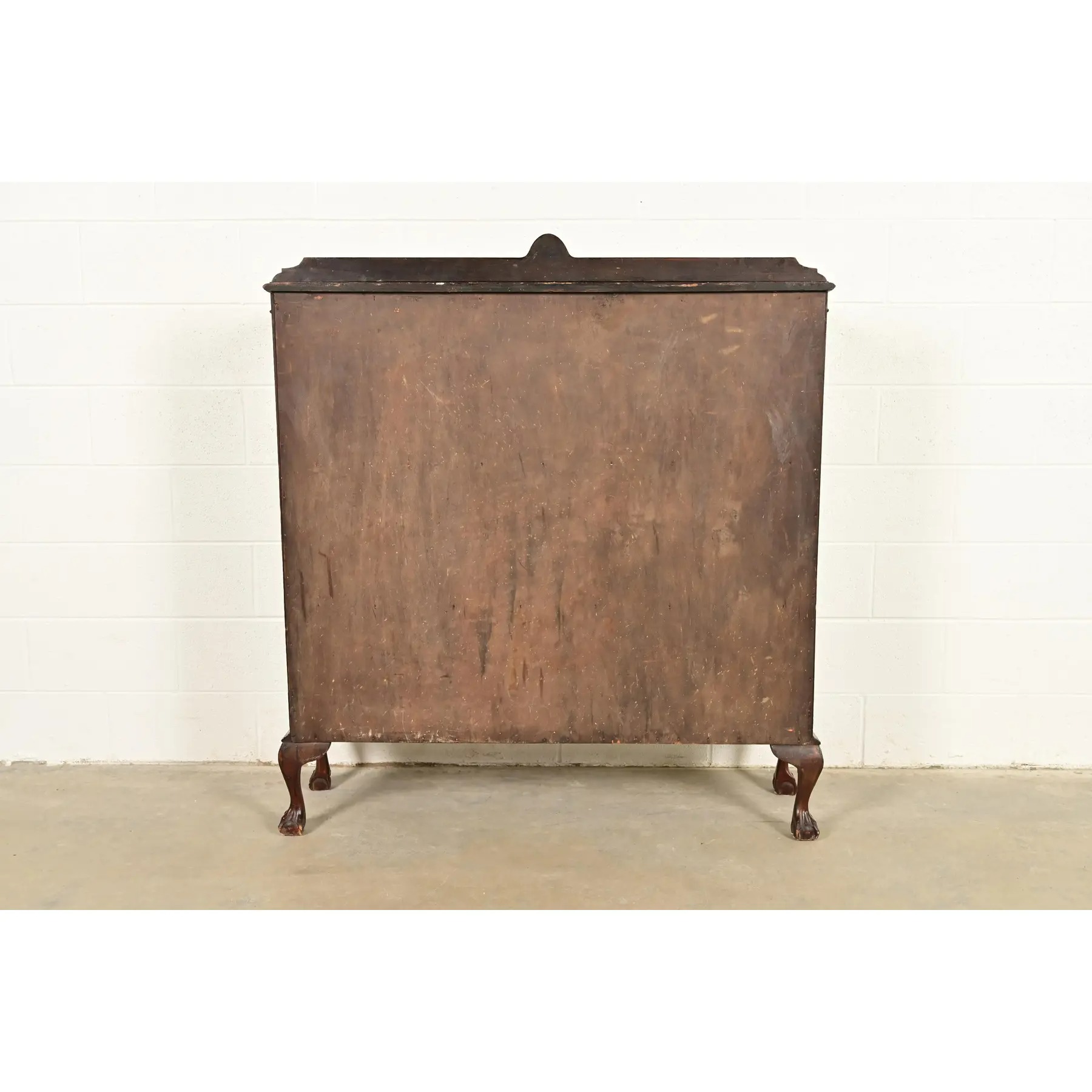 Berkey & Gay Style Antique Chippendale Carved Mahogany Bookcase Cabinet, Circa 1900 - Image 13