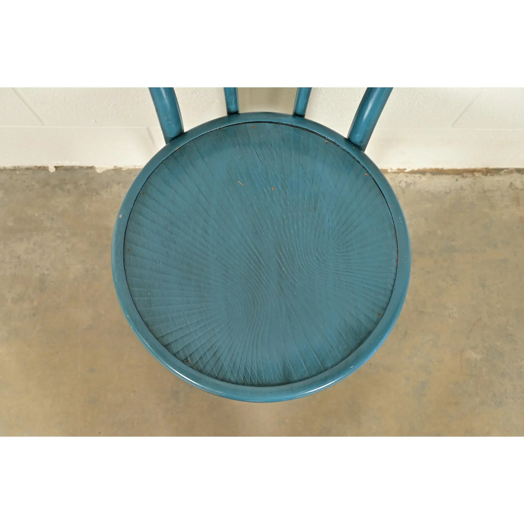 Jacob & Josef Kohn Antique Austrian Teal Lacquered Bentwood Bistro Chairs or Dining Chairs, Pair - Image 7