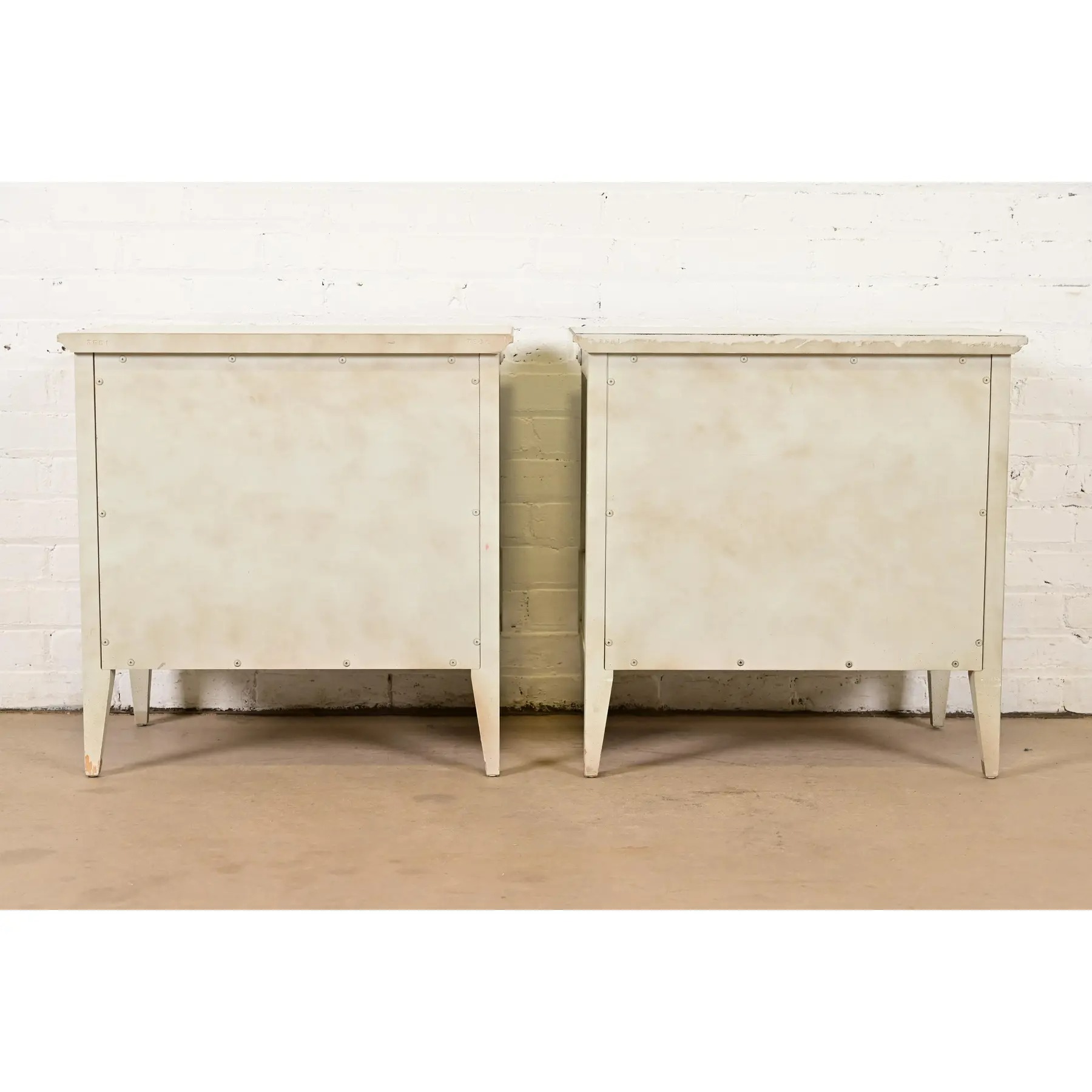 John Widdicomb French Regency Louis XVI Pale Blue Lacquered Nightstands, 1960s - Image 15