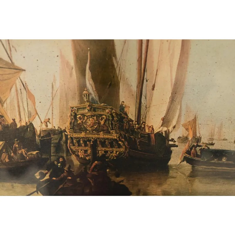 William Van De Velde "Ships in the Roads" Framed Print - Image 6